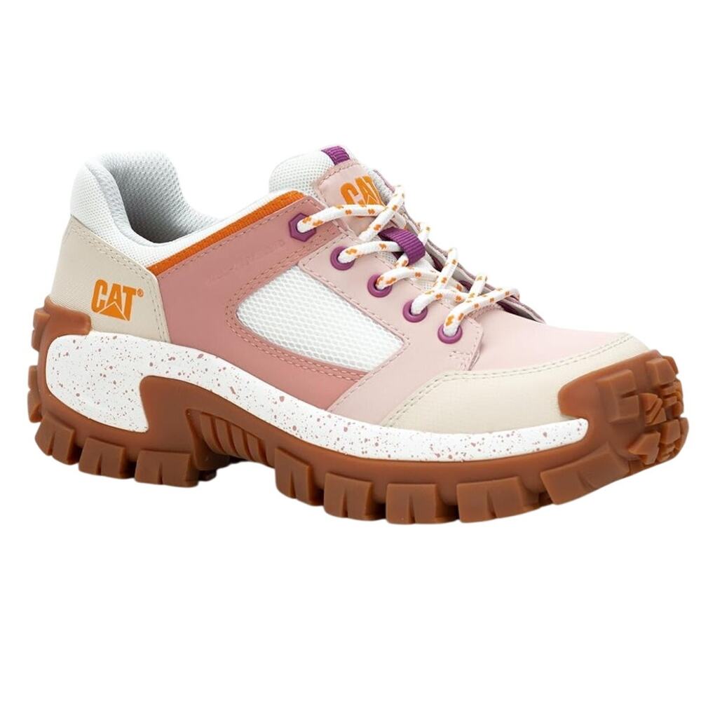 Women's Pink and White Sneakers
